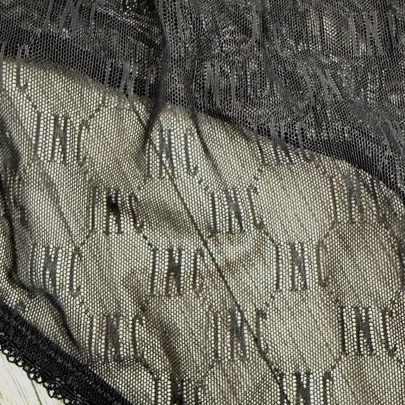 INC Concepts Logo Bodysuit Sheer Lace Cup Lingerie Teddy - Black Size XL - $50 - Picture 6 of 11